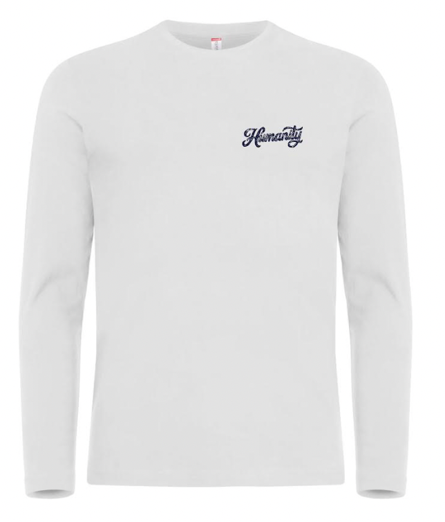 Humanity Peace & Rose Long Sleeve Shirt Marine Blue