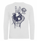 Humanity Peace & Rose Long Sleeve Shirt Marine Blue