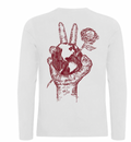 Humanity Peace & Rose Long Sleeve Shirt Wine Red