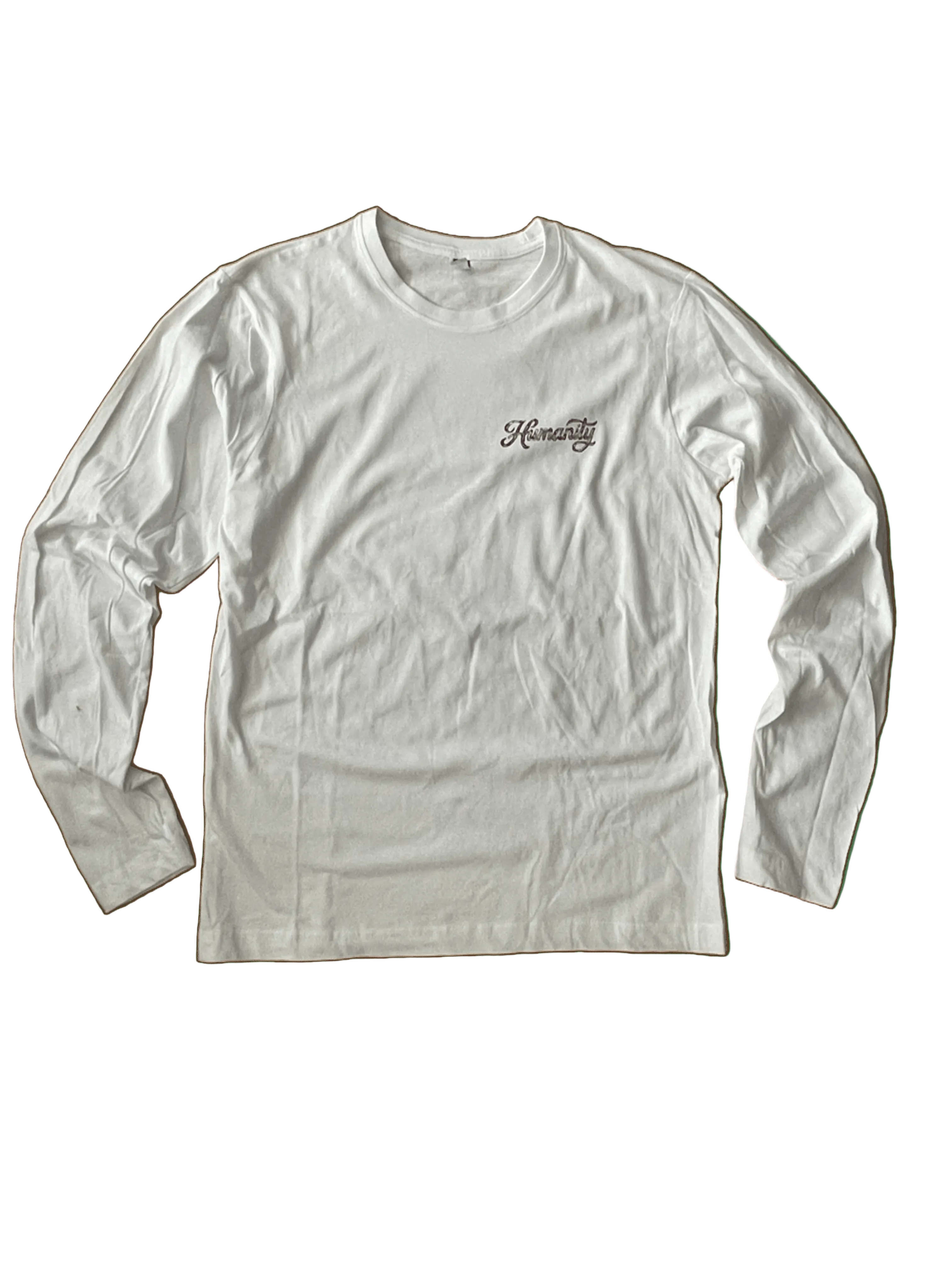 Humanity Peace & Rose Long Sleeve Shirt Marine Blue