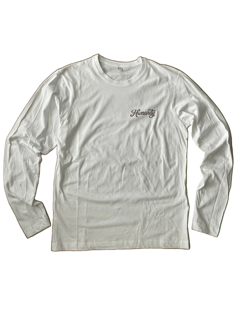 Humanity Peace & Rose Long Sleeve Shirt Marine Blue